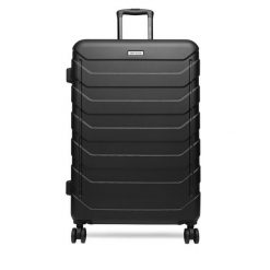 Walizka duża GINO ROSSI. Czarne walizki damskie Gino Rossi, bez wzorów, duże. Za 299.99 zł.