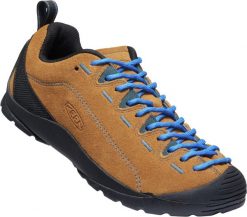 Buty Keen Jasper z brązowego zamszu. Brązowe obuwie trekkingowe damskie Keen, z gumy, bez zapięcia. Za 651.10 zł.