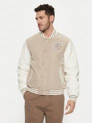 Guess Kurtka bomber M5RL19 WGU82 Khaki Regular Fit. Brązowe kurtki męskie Guess, m, z aplikacjami, z syntetyku, bez kaptura. Za 539.99 zł.