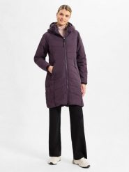 Ragwear Pikowany płaszcz - Dizzie Kobiety Sztuczne włókno lila, S. Brązowe płaszcze damskie Ragwear, s, bez wzorów, z materiału, eleganckie, bez kołnierzyka, bez kaptura. Za 479.95 zł.