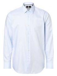BOSS Koszula Mężczyźni Slim Fit Bawełna niebieski, 38. Niebieskie koszule męskie Boss, m, bez wzorów, z bawełny, bez kołnierzyka, bez ramiączek. Za 599.95 zł.