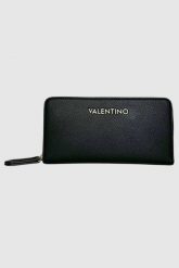 VALENTINO Czarny portfel Arcadia Zip Around Wallet. Czarne portfele damskie Valentino by Mario Valentino. W wyprzedaży za 198.99 zł.
