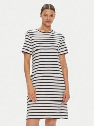 Gant Sukienka codzienna 4200831 Granatowy Regular Fit. Niebieskie sukienki damskie GANT, na co dzień, s, bez wzorów, z wiskozy, bez kołnierzyka, bez ramiączek, proste. Za 469.99 zł.