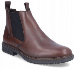 Rieker Booties Brązowe 43 (33180-26). Brązowe buty sportowe męskie Rieker, bez wzorów, bez zapięcia. Za 364.10 zł.