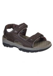 Sandały SKECHERS TRESMEN - GARO Brązowy. Brązowe sandały męskie Skechers, na lato, bez wzorów, z materiału, bez zapięcia. Za 241.99 zł.