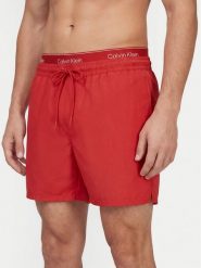 Calvin Klein Swimwear Szorty kąpielowe LV00N61024 Czerwony Regular Fit. Czerwone kąpielówki męskie Calvin Klein Swimwear, bez wzorów, z syntetyku. Za 289.99 zł.