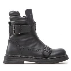 Botki Rage Age. Czarne botki damskie Rage Age, bez wzorów, bez obcasa, na płaskiej podeszwie, bez zapięcia. Za 529.99 zł.
