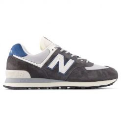 New Balance U574NVE Sneakersy męskie. Szare buty sportowe męskie New Balance, bez wzorów, bez zapięcia, do biegania. W wyprzedaży za 424.15 zł.