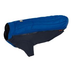 Kurtka dla psa Ruffwear Powder Hound Jacket. Niebieskie kurtki męskie RUFFWEAR, m, bez wzorów, bez kaptura. Za 440.99 zł.