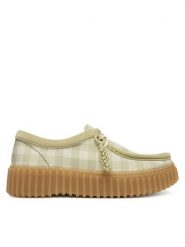 Clarks Półbuty Torhill Bee 26186299 Zielony. Zielone półbuty damskie Clarks, bez wzorów, z materiału, bez obcasa, na płaskiej podeszwie, bez zapięcia. Za 519.99 zł.