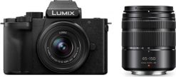 Aparat Panasonic Lumix DC-G100D + G Vario 12-32mm f/4.0-5.6 Mega OIS + 45-150mm f/4.0-5.6 (DC-G100DWEGK). Aparaty bezlusterkowce PANASONIC. Za 4,064.26 zł.
