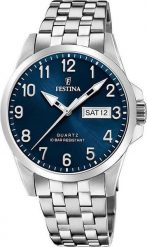 Zegarek Festina Zegarek męski Festina F20357-C srebrny. Szare zegarki męskie Festina, bez wzorów, srebrne. Za 393.00 zł.