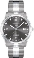 Zegarek Tissot Zegarek Męski Tissot PR 100 Titanium T049.410.44.067.00 (38 mm). Zegarki męskie TISSOT, bez wzorów. Za 1,369.73 zł.