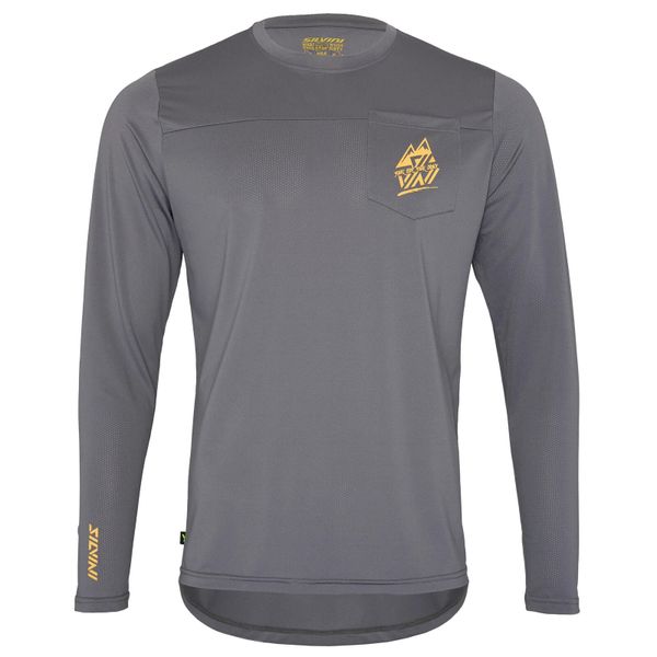 Koszulka Silvini Ello. Szare bluzy męskie Silvini, bez wzorów, z meshu, sportowe, bez ramiączek, bez kaptura. Za 289.99 zł.