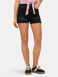ONLY Szorty jeansowe Josephine 15321381 Czarny Regular Fit. Czarne szorty damskie ONLY, bez wzorów, z jeansu. Za 139.99 zł.