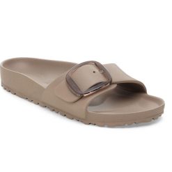 Męskie sandały Birkenstock Madrid Big Buckle EVA brązowe 1030479. Brązowe sandały męskie Birkenstock, na lato, bez wzorów, z materiału, klasyczne, bez zapięcia. Za 280.55 zł.
