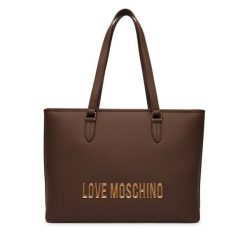Torebka LOVE MOSCHINO. Brązowe shopperki damskie Love Moschino, bez wzorów, bez dodatków. Za 1,059.00 zł.