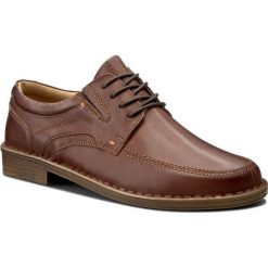 Półbuty LASOCKI FOR MEN - MI07-A510-366-01A Brązowy Ciemny. Brązowe buty wizytowe męskie Lasocki For Men, bez wzorów, z materiału, bez obcasa, bez zapięcia. W wyprzedaży za 94.98 zł.
