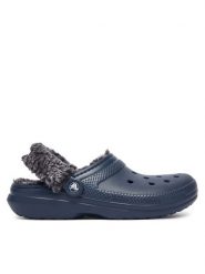 Crocs Klapki Classic Fleece Lined Clog Quartz 211396 Granatowy. Niebieskie klapki damskie Crocs, bez wzorów, z tworzywa sztucznego, bez obcasa, bez zapięcia. Za 259.99 zł.