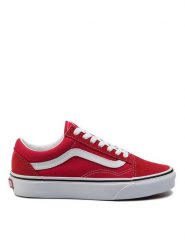 Vans Tenisówki Old Skool VN0A4BV5JV61 Czerwony. Czerwone trampki i tenisówki damskie Vans, bez wzorów, ze skóry, bez zapięcia. Za 219.99 zł.