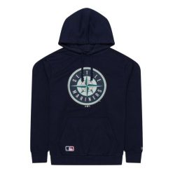 Bluza z kapturem Mariners Nos MLB Regular. Niebieskie bluzy sportowe męskie New Era, m, bez wzorów, z kapturem. Za 283.00 zł.