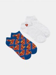 Krótkie skarpetki 2 pack Superman - wielobarwny. Skarpety męskie Sinsay, bez wzorów. Za 12.99 zł.