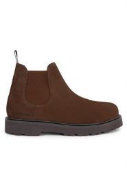Tommy Hilfiger Sztyblety EM0EM01205 Brązowy. Brązowe botki męskie Tommy Hilfiger, bez wzorów, ze skóry, bez obcasa, bez zapięcia. Za 379.99 zł.