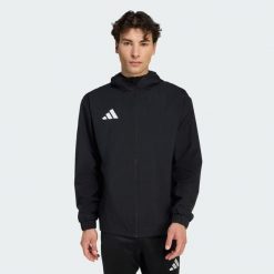 Kurtka Entrada26 All Weather. Białe kurtki męskie Adidas, bez wzorów, sportowe, bez kaptura. Za 259.00 zł.