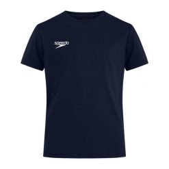 Koszulka T-Shirt damski Speedo Club Plain Tee. Niebieskie koszulki sportowe damskie Speedo, xl, bez wzorów, bez ramiączek. Za 85.76 zł.