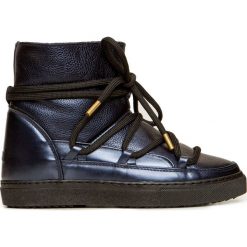 Buty INUIKII SNEAKER LEATHER. Niebieskie śniegowce damskie Inuikii, ze skóry, bez zapięcia. Za 1,280.00 zł.