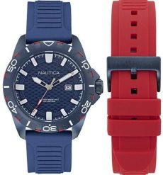Zegarek Nautica Męski 44 mm (NAPNRS503). Zegarki męskie Nautica, bez wzorów. Za 546.99 zł.