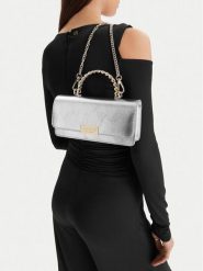 Nine West Torebka CEO-Mercer Mood-KY317 Srebrny. Szare torebki do ręki damskie Nine West, bez wzorów, z materiału, bez dodatków. Za 179.99 zł.