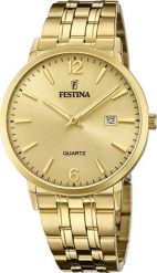 Zegarek Festina Zegarek męski Festina F20513-3 złoty. Żółte zegarki męskie Festina, bez wzorów, złote. Za 441.00 zł.
