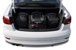 Torby Do Bagażnika Audi A3 Limousine 2013-2020 4Szt Kjust. Czarne torby podróżne damskie KJUST, bez wzorów, z kauczuku. Za 1,330.00 zł.