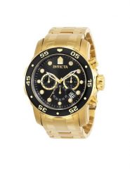 Invicta Watch Zegarek Pro Diver IN0072 Złoty. Żółte, analogowe zegarki męskie Invicta Watch, bez wzorów, złote. Za 1,540.00 zł.