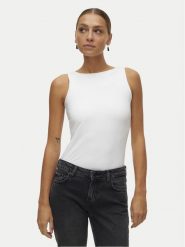 Vero Moda Top Million 10305800 Biały Regular Fit. Białe topy damskie Vero Moda, l, bez wzorów, z syntetyku, bez kołnierzyka, bez ramiączek. Za 79.99 zł.