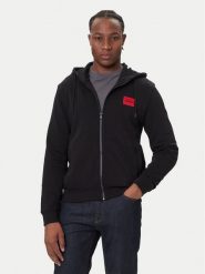 Hugo Bluza Daple212 50447972 Czarny Regular Fit. Czarne bluzy męskie Hugo, m, bez wzorów, z bawełny, bez ramiączek, bez kaptura. Za 499.99 zł.