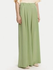Marella Spodnie palazzo Sedia 2513131142 Zielony Wide Leg. Zielone spodnie materiałowe damskie Marella, bez wzorów, z jedwabiu. Za 679.99 zł.