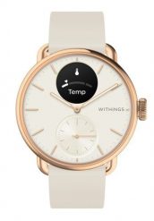 Zegarek hybrydowy Withings ScanWatch 2 - Stal nierdzewna - Hybrydowy inteligentny zegarek z paskiem - Fluoroelastomer - Rozmiar nadgarstka: 146-211 mm. Zegarki sportowe Withings, bez wzorów, ze stali. Za 2,041.99 zł.