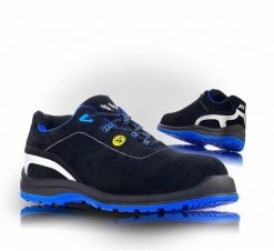 VM Footwear - RIMINI półbuty ochronne 36. Brązowe półbuty męskie VM Footwear, bez wzorów, bez obcasa, bez zapięcia. Za 210.93 zł.