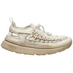 Damskie sandały turystyczne Keen Uneek WK. Białe sandały damskie Keen, bez wzorów, bez obcasa, bez zapięcia. Za 568.15 zł.