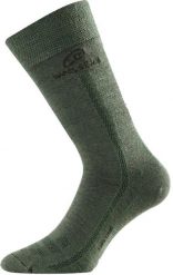 Skarpety merino WLS. Zielone skarpetki damskie LASTING, bez wzorów, z elastanu. Za 96.60 zł.