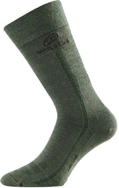Skarpety merino WLS. Niebieskie skarpetki damskie LASTING, bez wzorów, z elastanu. Za 106.65 zł.