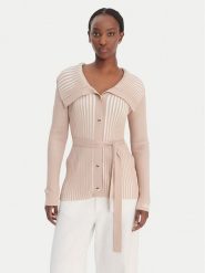 Liu Jo Sport Kardigan TA6116 MS55N Beżowy Regular Fit. Brązowe kardigany damskie Liu Jo Sport, xl, bez wzorów, z syntetyku, sportowe, bez kołnierzyka. Za 689.99 zł.