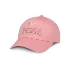 Czapka z daszkiem Lonsdale Salford. Czerwone czapki damskie Lonsdale, bez wzorów, sportowe. Za 148.50 zł.
