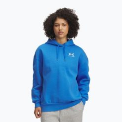 Bluza Under Armour Icon Fleece Hoodie. Niebieskie bluzy damskie Under Armour, bez wzorów, sportowe, bez ramiączek, bez kaptura. Za 179.99 zł.