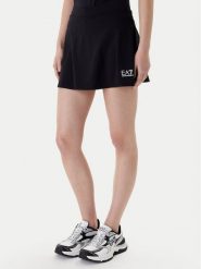 EA7 Emporio Armani Spódnica tenisowa 7W000507 AF14524 UC001 Czarny Regular Fit. Czarne szorty damskie EA7 Emporio Armani, bez wzorów, z syntetyku, sportowe. Za 379.99 zł.