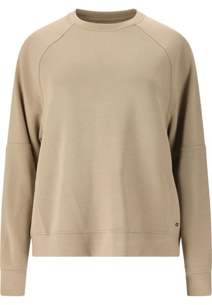 Bluza damska Athlecia Jacey. Brązowe bluzy damskie Endurance, bez wzorów, z materiału, eleganckie, bez ramiączek, bez kaptura. Za 236.00 zł.
