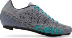 Giro Buty damskie GIRO EMPIRE E70 W KNIT gray glacier roz.39 (NEW) uniwersalny. Czerwone obuwie sportowe damskie Giro, bez wzorów, bez zapięcia. Za 978.91 zł.