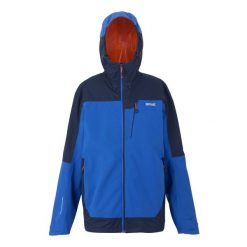 Męska Kurtka Wodoodporna Highton IV Stretch. Niebieskie kurtki męskie Regatta, m, bez wzorów, z materiału, z kapturem. Za 308.99 zł.